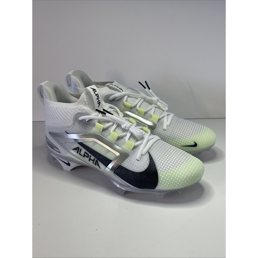 Men's Nike Alpha Menace 4 Elite Football Cleats White FD7036-100 Size 10.5